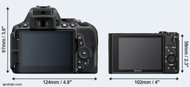 Comparison D5500 or HX95 rear