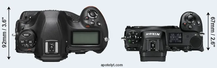 Compare D6 versus Z6 top