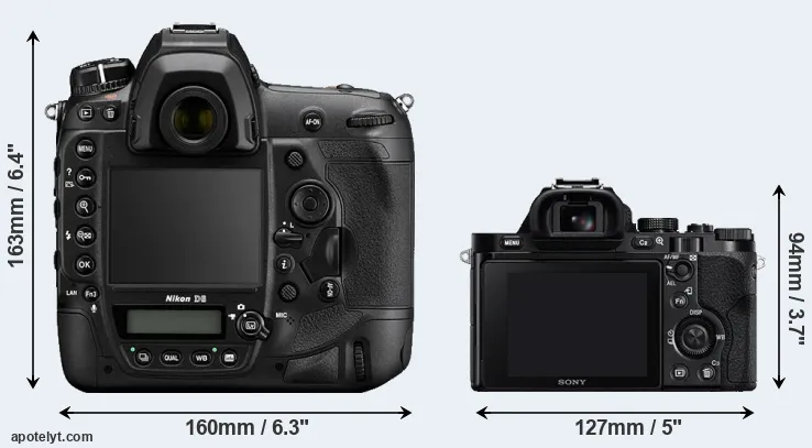 Comparison D6 or A7R rear
