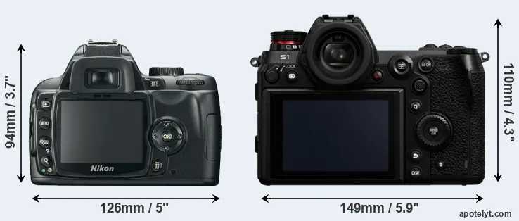 Comparison D60 or S1 rear