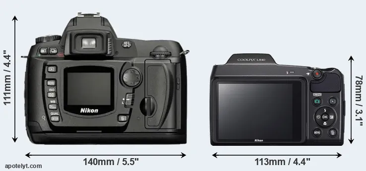 Comparison D70 or L840 rear