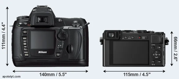 Comparison D70s or LX100 rear