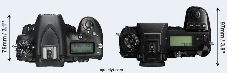 Compare D750 versus S1R top