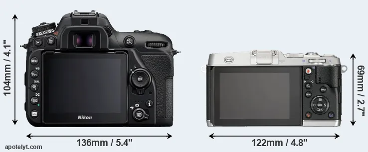 Comparison D7500 or E-P5 rear