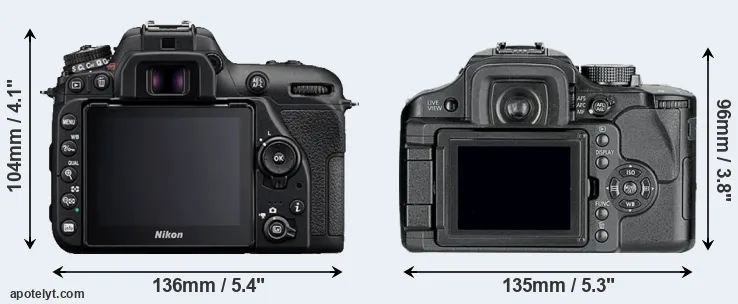 Comparison D7500 or L10 rear