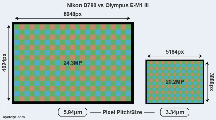 D780 versus E-M1 III MP