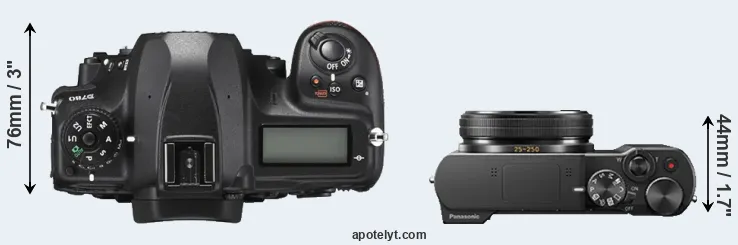 Compare D780 versus TZ100 top
