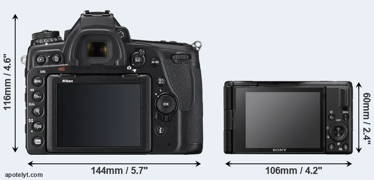 Comparison D780 or ZV-1 II rear