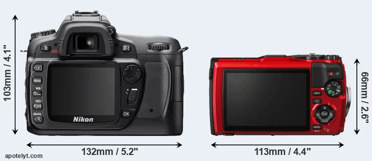 Comparison D80 or TG-5 rear