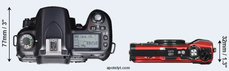 Compare D80 versus TG-5 top