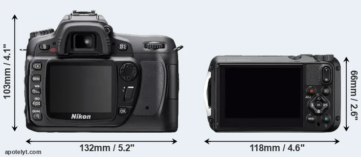 Comparison D80 or WG-6 rear