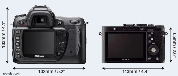 Comparison D80 or RX1 rear