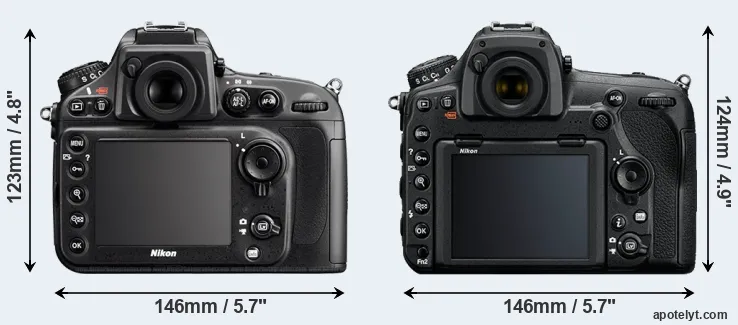Comparison D800E or D850 rear