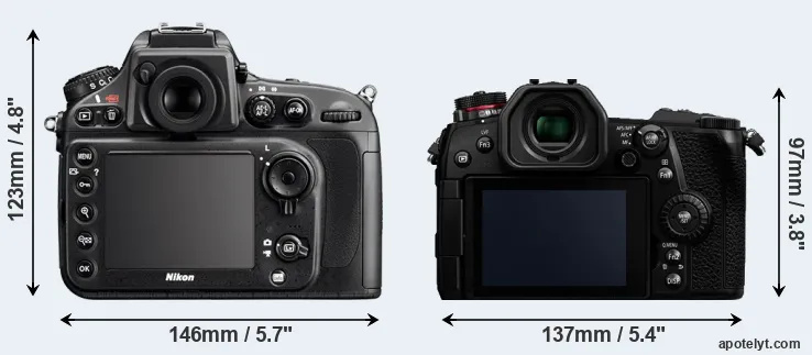 Comparison D800E or G9 rear