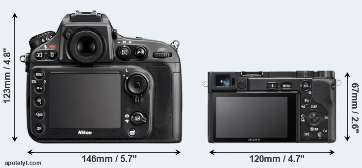Comparison D800E or A6100 rear