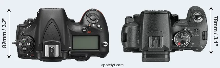 Compare D810 versus L10 top