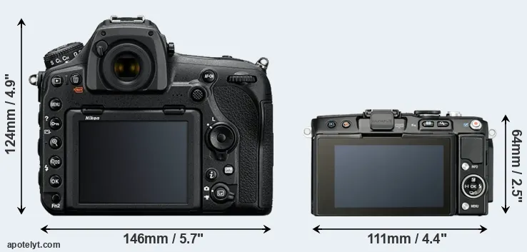 Comparison D850 or E-PL5 rear