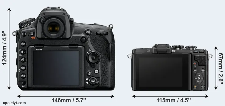 Comparison D850 or E-PL7 rear