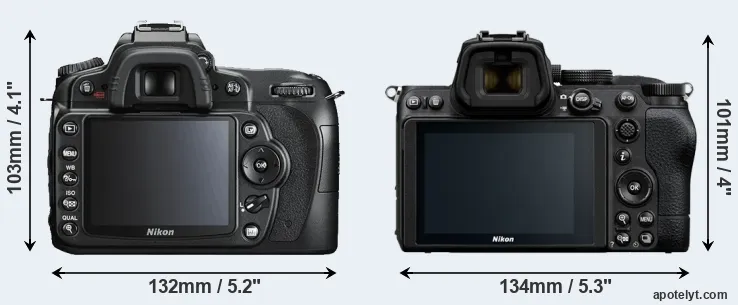 Comparison D90 or Z5 rear