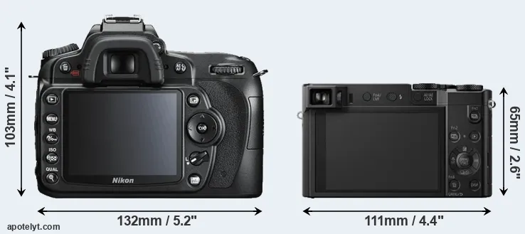 Comparison D90 or TZ100 rear