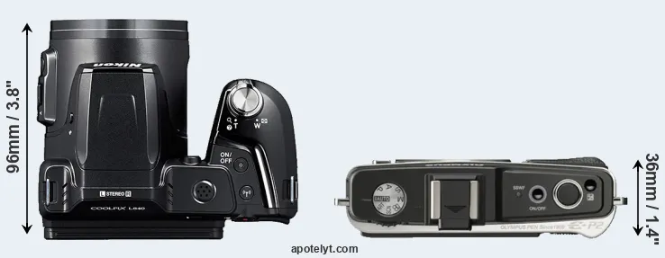 Compare L840 versus E-P2 top