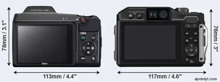 Comparison L840 or FT7 rear