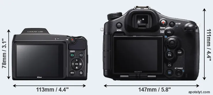 Comparison L840 or A99 rear