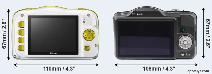 Comparison W150 or GF3 rear