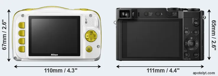 Comparison W150 or ZS100 rear