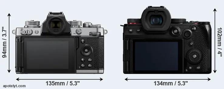 Comparison Z fc or G9 II rear