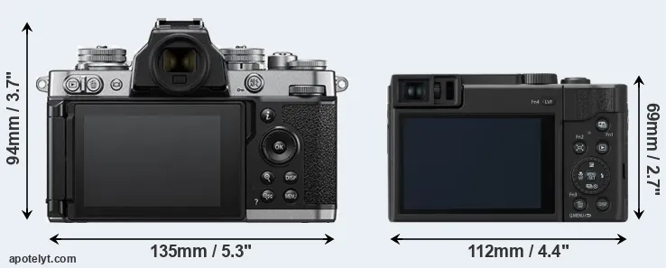 Comparison Z fc or ZS80 rear