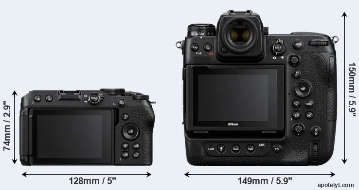 Comparison Z30 or Z9 rear