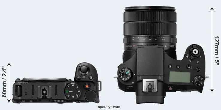 Compare Z30 versus RX10 III top
