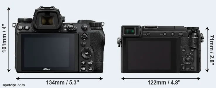 Comparison Z6 II or GX85 rear