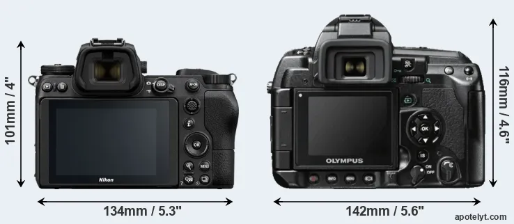 Comparison Z6 or E-3 rear