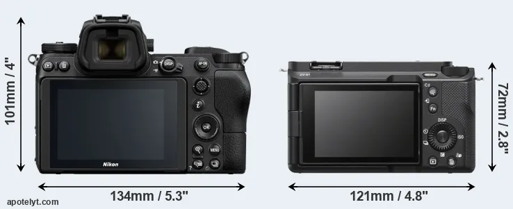 Comparison Z6 or ZV-E1 rear