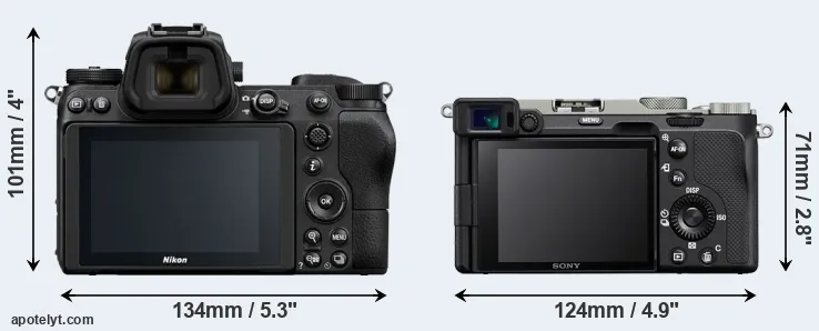 Comparison Z7 or A7C rear