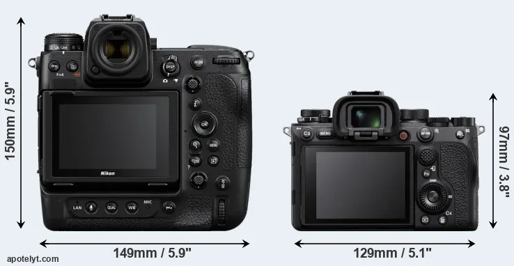 Comparison Z9 or A1 rear