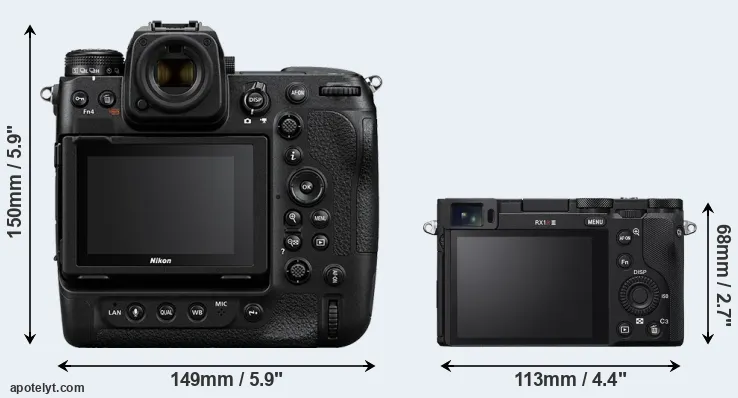 Comparison Z9 or RX1R III rear