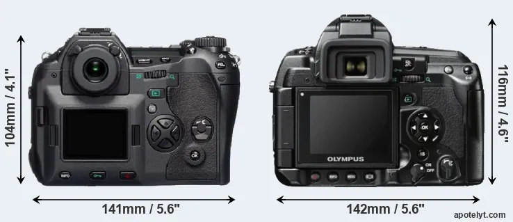 Comparison E-1 or E-3 rear