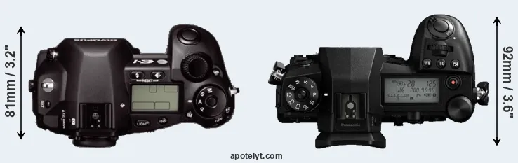 Compare E-1 versus G9 top