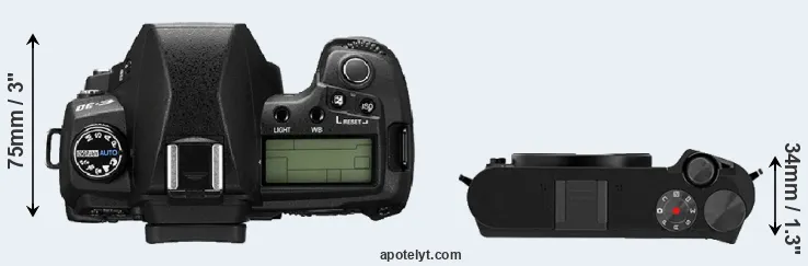 Compare E-30 versus M1 top