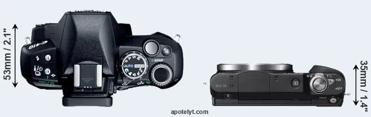 Compare E-410 versus NEX-3N top