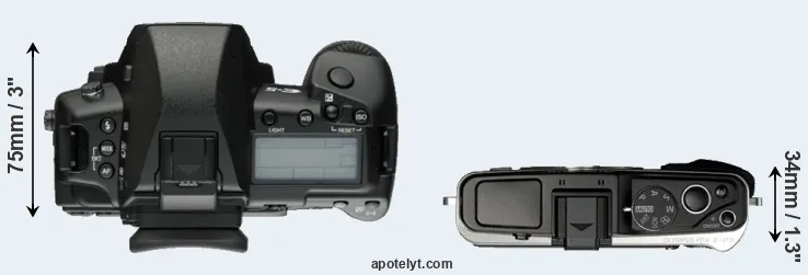 Compare E-5 versus E-P3 top