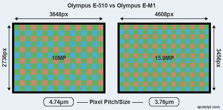 E-510 versus E-M1 MP