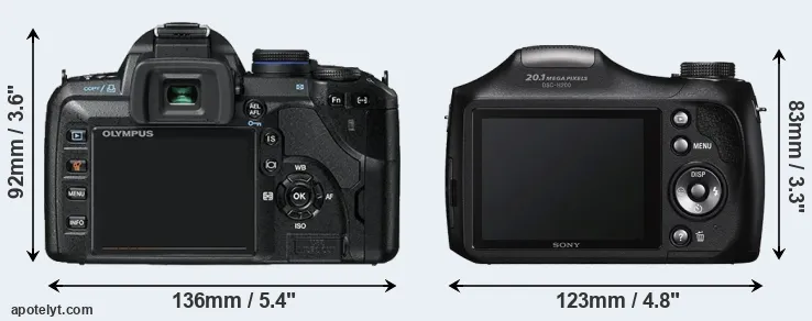 Comparison E-520 or H200 rear
