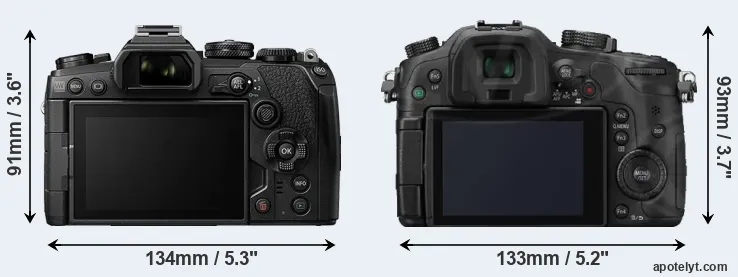 Comparison E-M1 III or GH3 rear