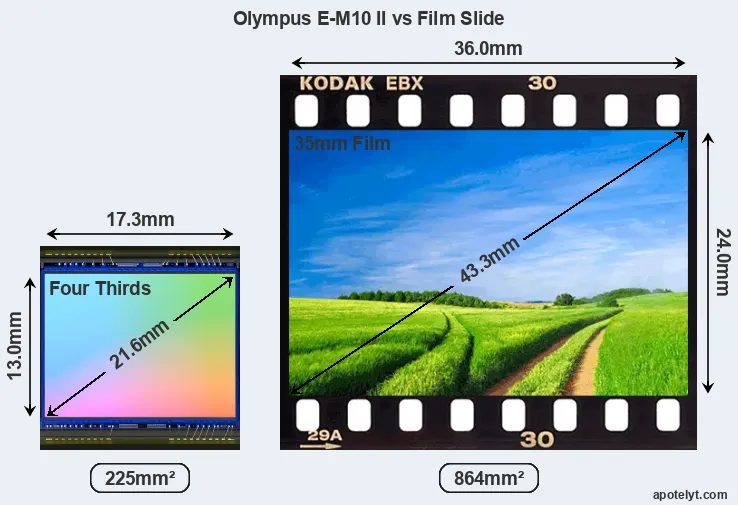 Olympus E-M10 II sensor measures