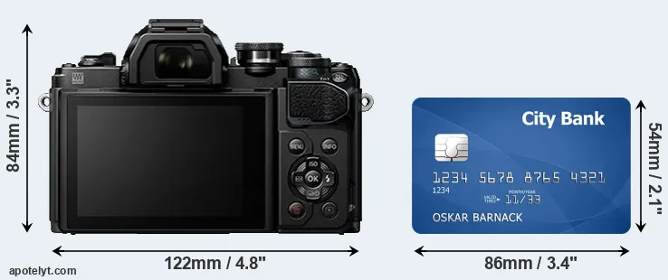 E-M10 III and credit card rear side
