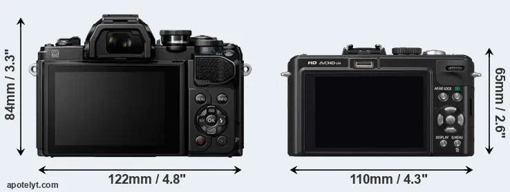 Comparison E-M10 III or LX5 rear